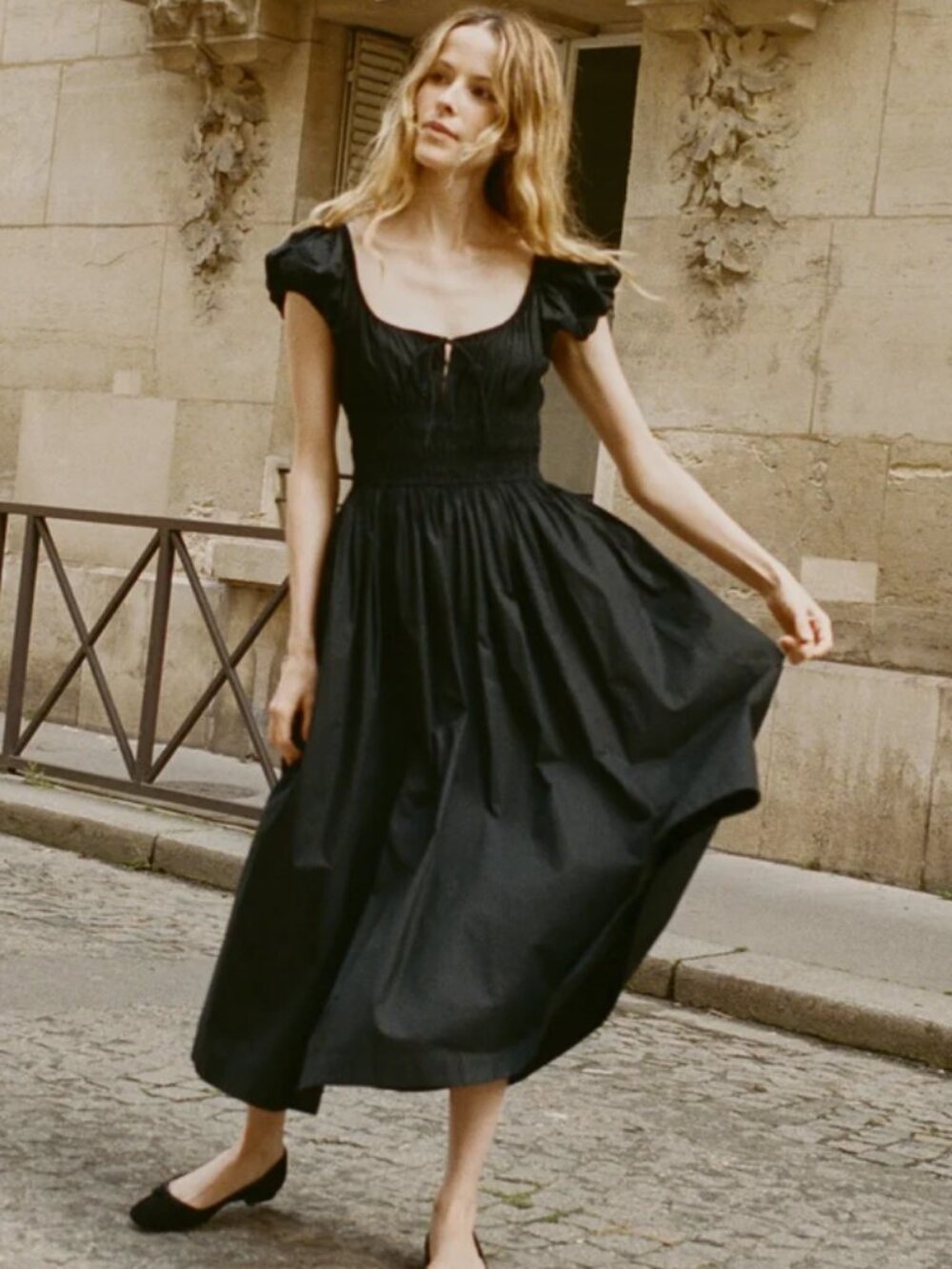 Doen Quinn Dress in Black Small
